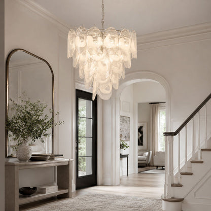 Frostelle Modern Glass Chandelier - Elegant Design, Adjustable Height