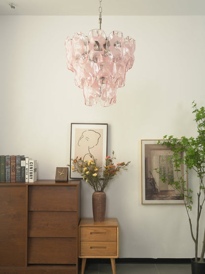 Frostelle Modern Glass Chandelier - Elegant Design, Adjustable Height