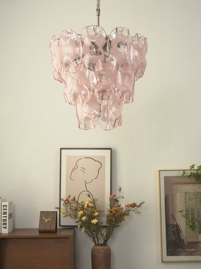 Frostelle Modern Glass Chandelier - Elegant Design, Adjustable Height