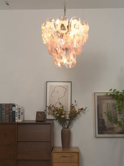 Frostelle Modern Glass Chandelier - Elegant Design, Adjustable Height