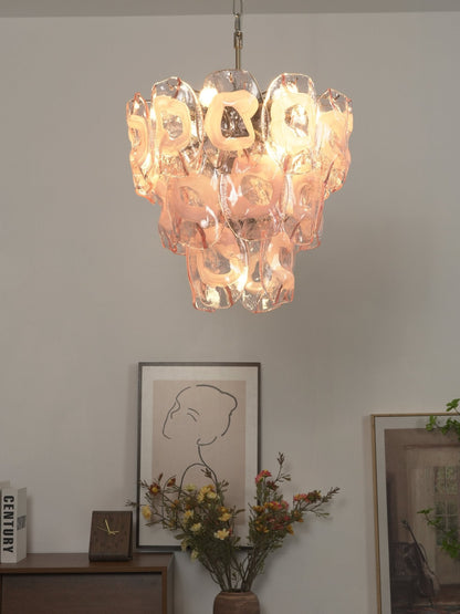 Frostelle Modern Glass Chandelier - Elegant Design, Adjustable Height