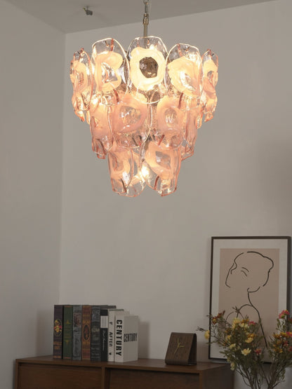Frostelle Modern Glass Chandelier - Elegant Design, Adjustable Height