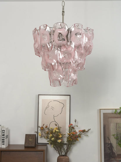Frostelle Modern Glass Chandelier - Elegant Design, Adjustable Height