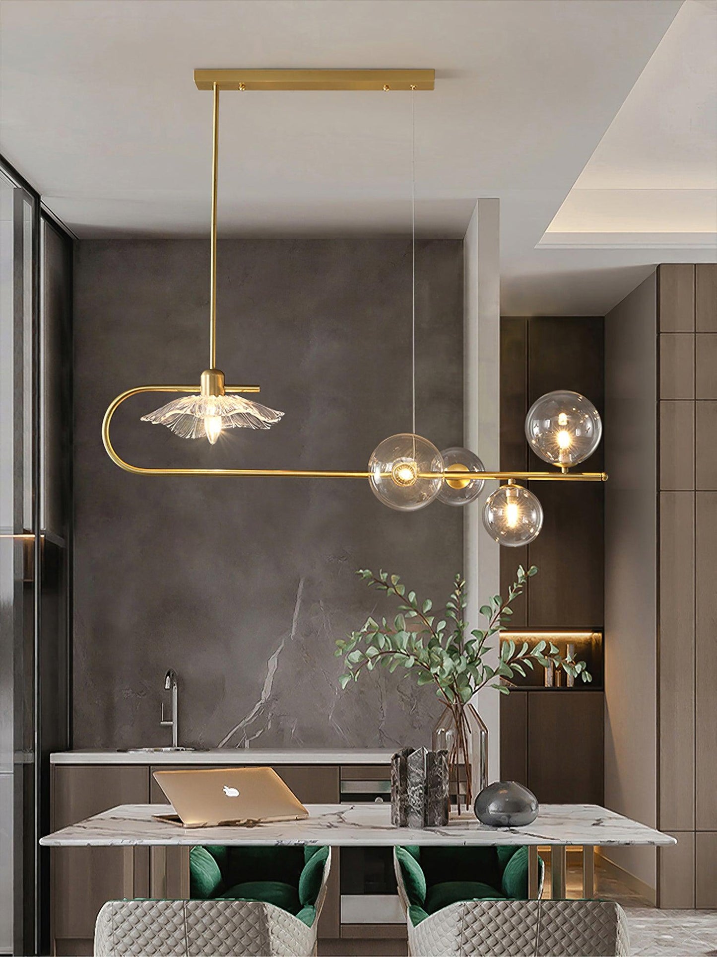 Fulesi Elegant Crystal Chandelier with Adjustable Brightness & Remote