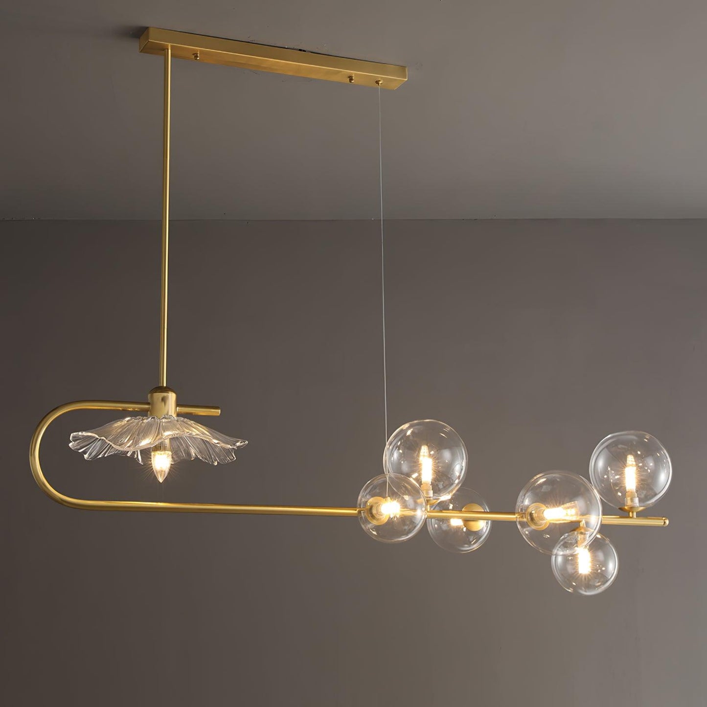 Fulesi Elegant Crystal Chandelier with Adjustable Brightness & Remote