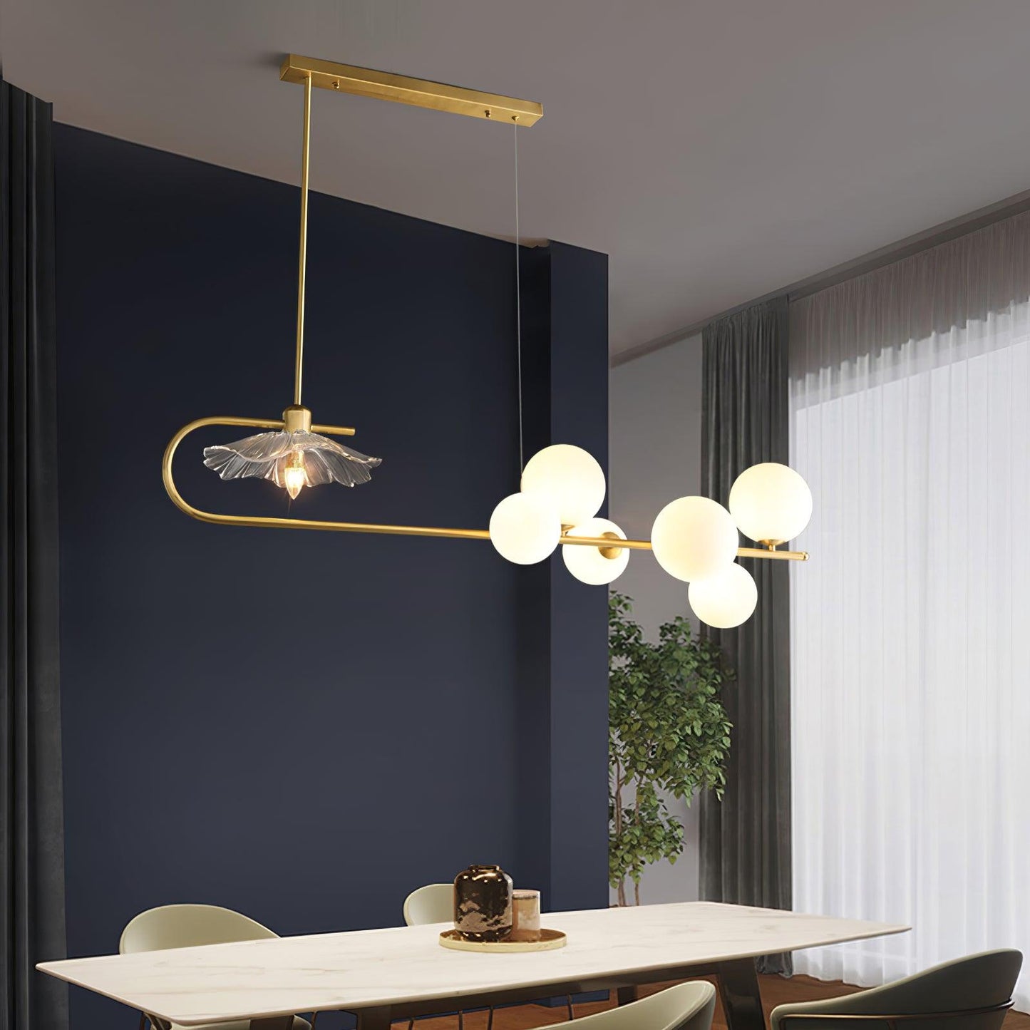Fulesi Elegant Crystal Chandelier with Adjustable Brightness & Remote