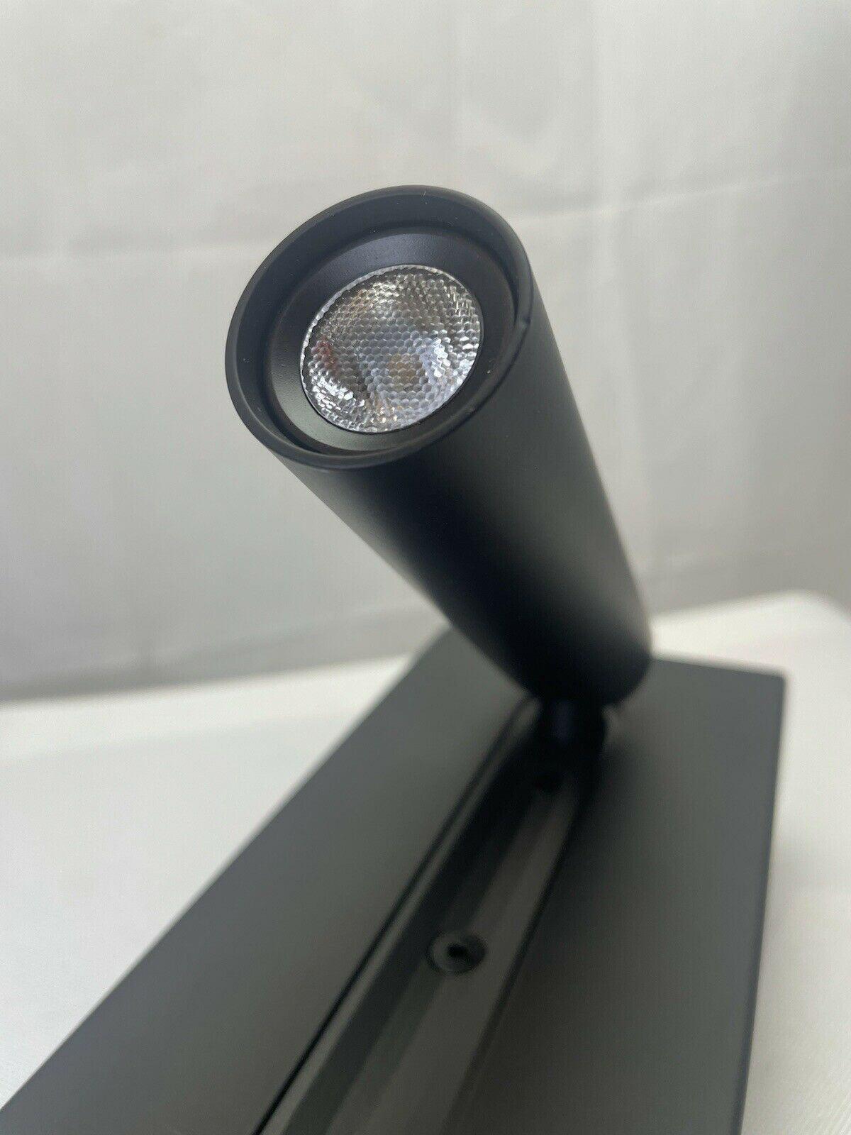 Black USB Wall Light with Adjustable Brightness and Touch Control