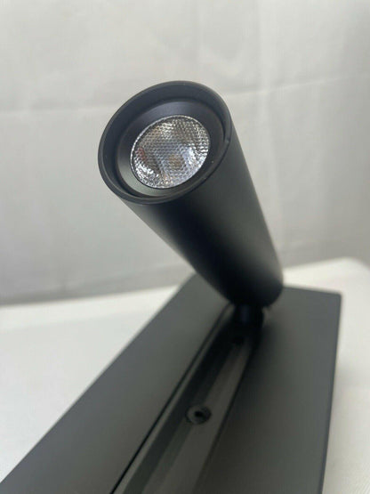 Black USB Wall Light with Adjustable Brightness and Touch Control