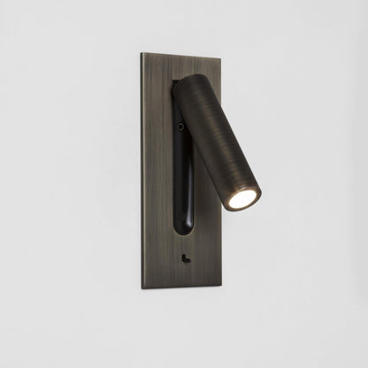 Folded Back Bedside Wall Lamp with Adjustable Brightness & Space-Savin