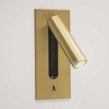 Folded Back Bedside Wall Lamp with Adjustable Brightness & Space-Savin