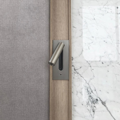 Folded Back Bedside Wall Lamp with Adjustable Brightness & Space-Savin