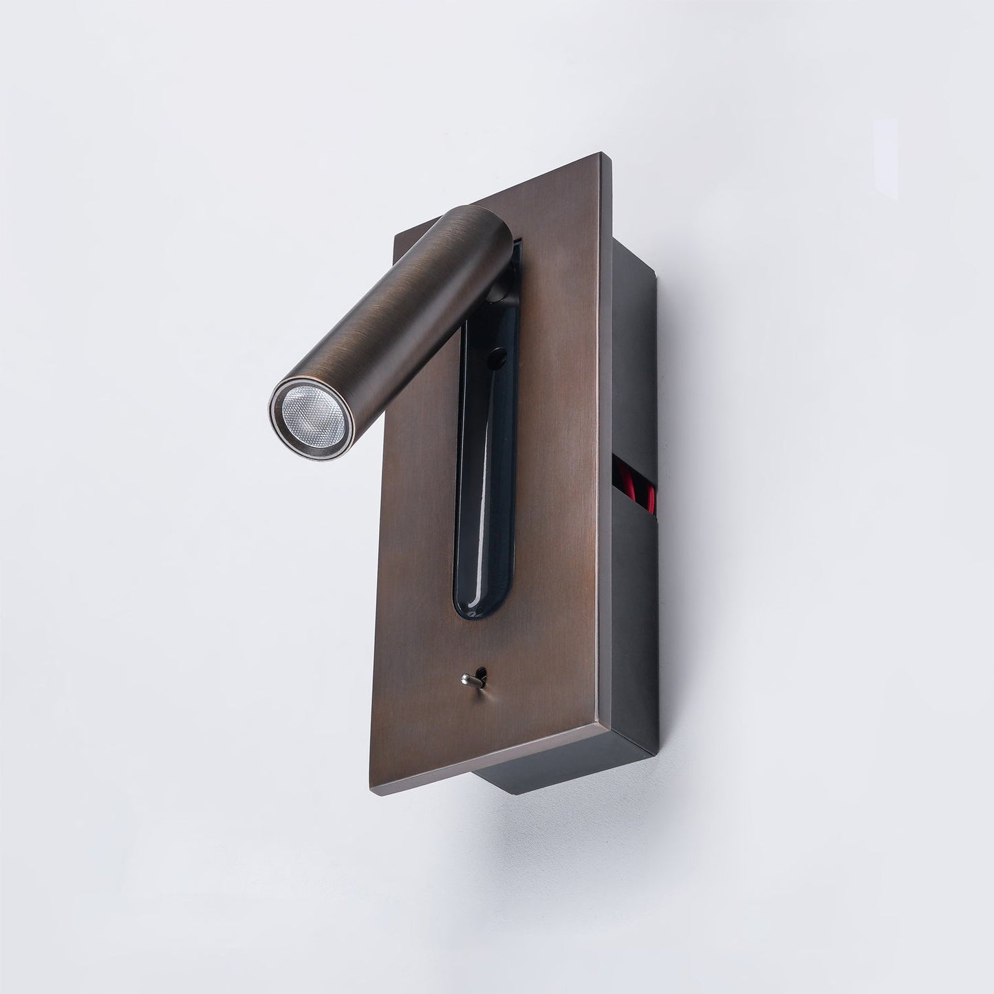 Folded Back Bedside Wall Lamp with Adjustable Brightness & Space-Savin