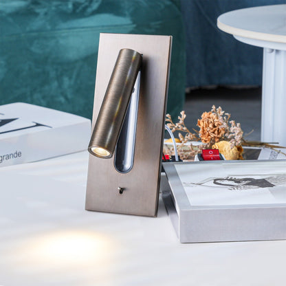 Folded Back Bedside Wall Lamp with Adjustable Brightness & Space-Savin