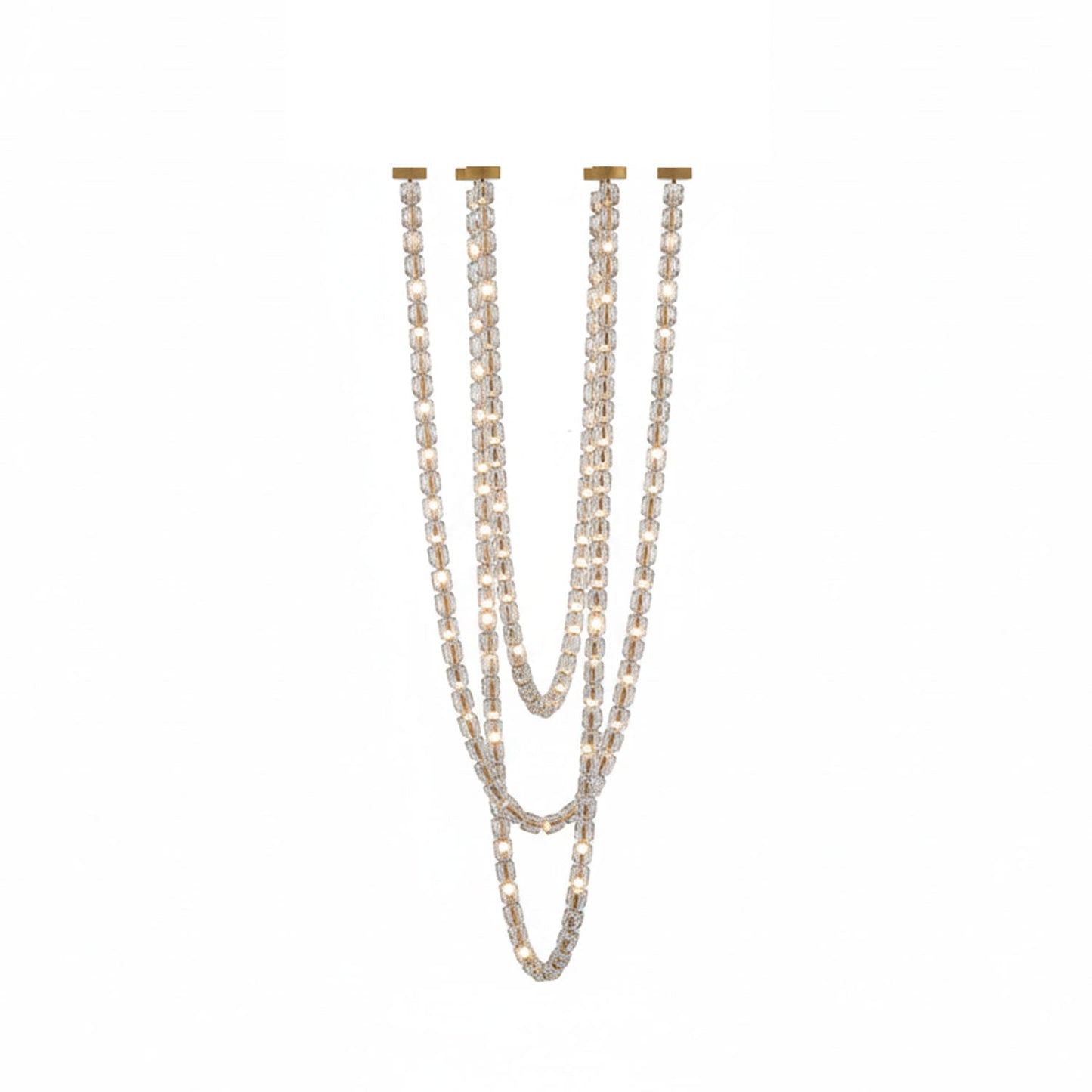 Gabriel Gold Chandelier - Elegant Design with Adjustable Brightness