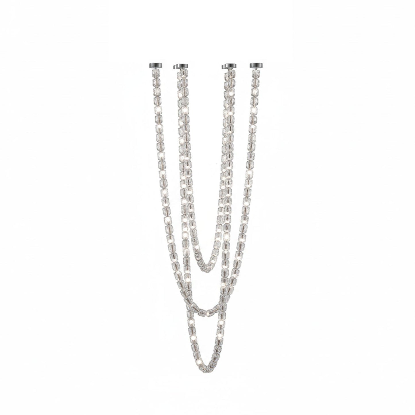 Gabriel Chrome Chandelier - Elegant Design with Adjustable Height & LE