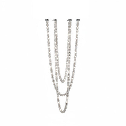 Gabriel Chrome Chandelier - Elegant Design with Adjustable Height & LE
