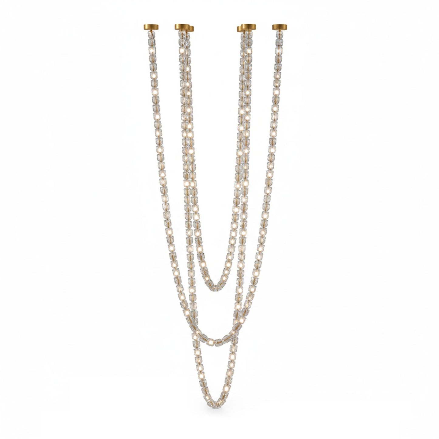 Gabriel Cascade LED Chandelier - Modern Design, Dimmable Brightness