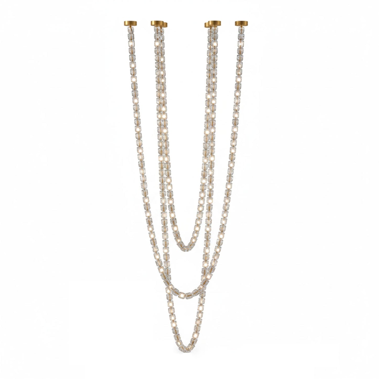 Gabriel Cascade LED Chandelier - Modern Design, Dimmable Brightness