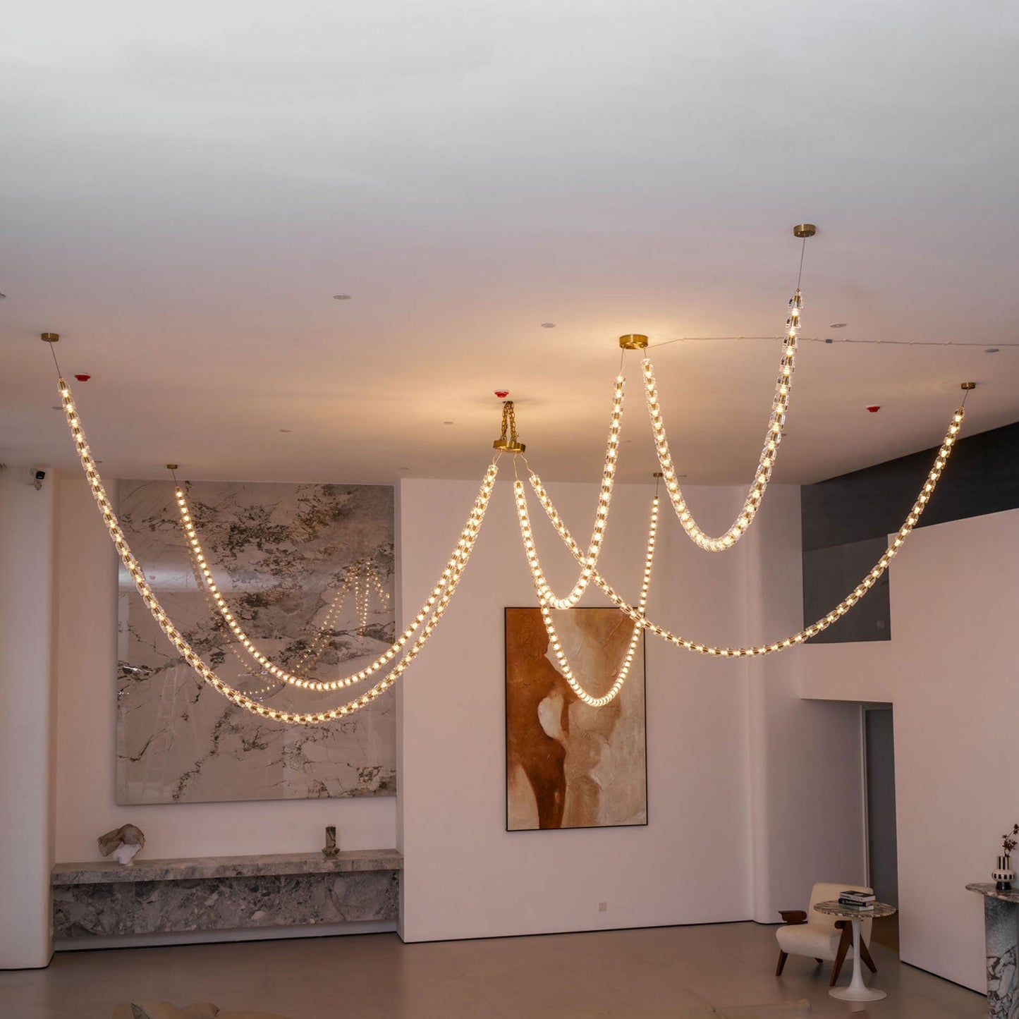Gabriel Gold Chandelier - Elegant Design with Adjustable Brightness