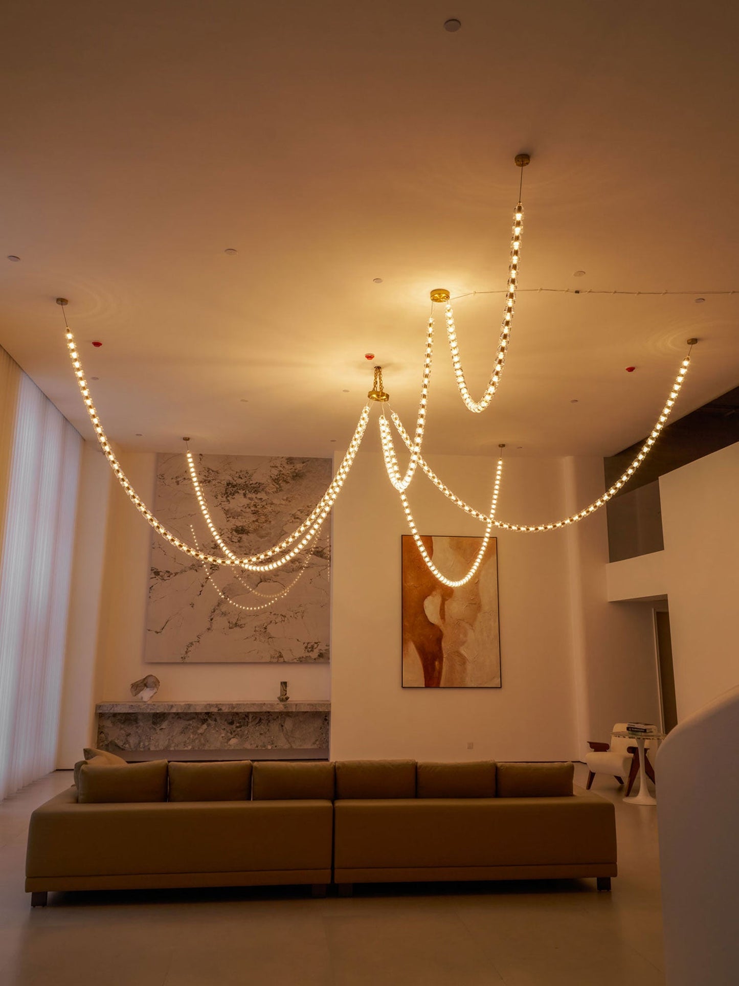 Gabriel Gold Chandelier - Elegant Design with Adjustable Brightness