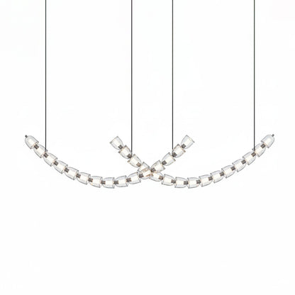 Gabriel Curved LED Chandelier | Custom Size, Dimmable, Elegant Design