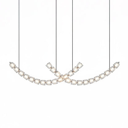 Gabriel Curved LED Chandelier | Custom Size, Dimmable, Elegant Design