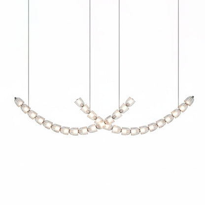 Gabriel Curved LED Chandelier | Custom Size, Dimmable, Elegant Design