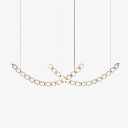 Gabriel Curved LED Chandelier | Custom Size, Dimmable, Elegant Design