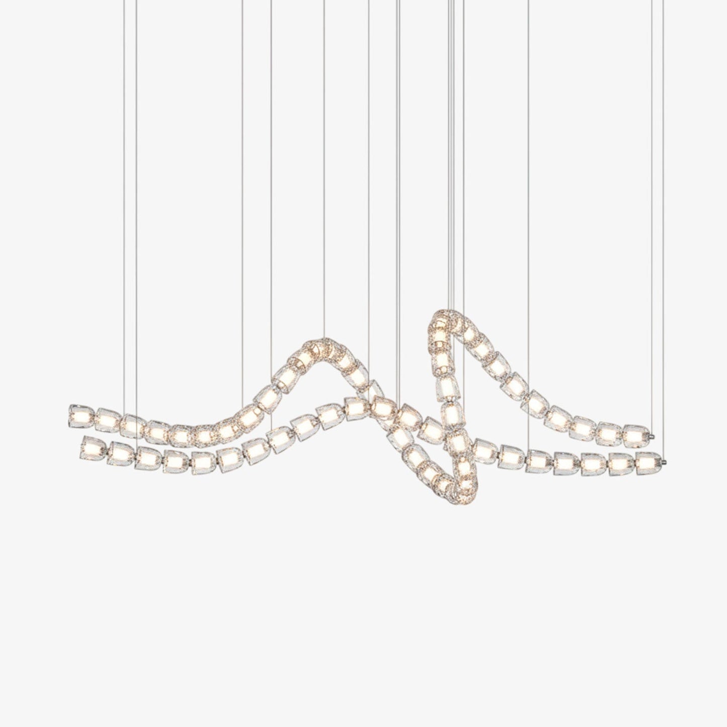 Gabriel Waveform LED Chandelier - Dimmable, Modern Design, Energy Effi