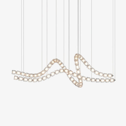 Gabriel Waveform LED Chandelier - Dimmable, Modern Design, Energy Effi