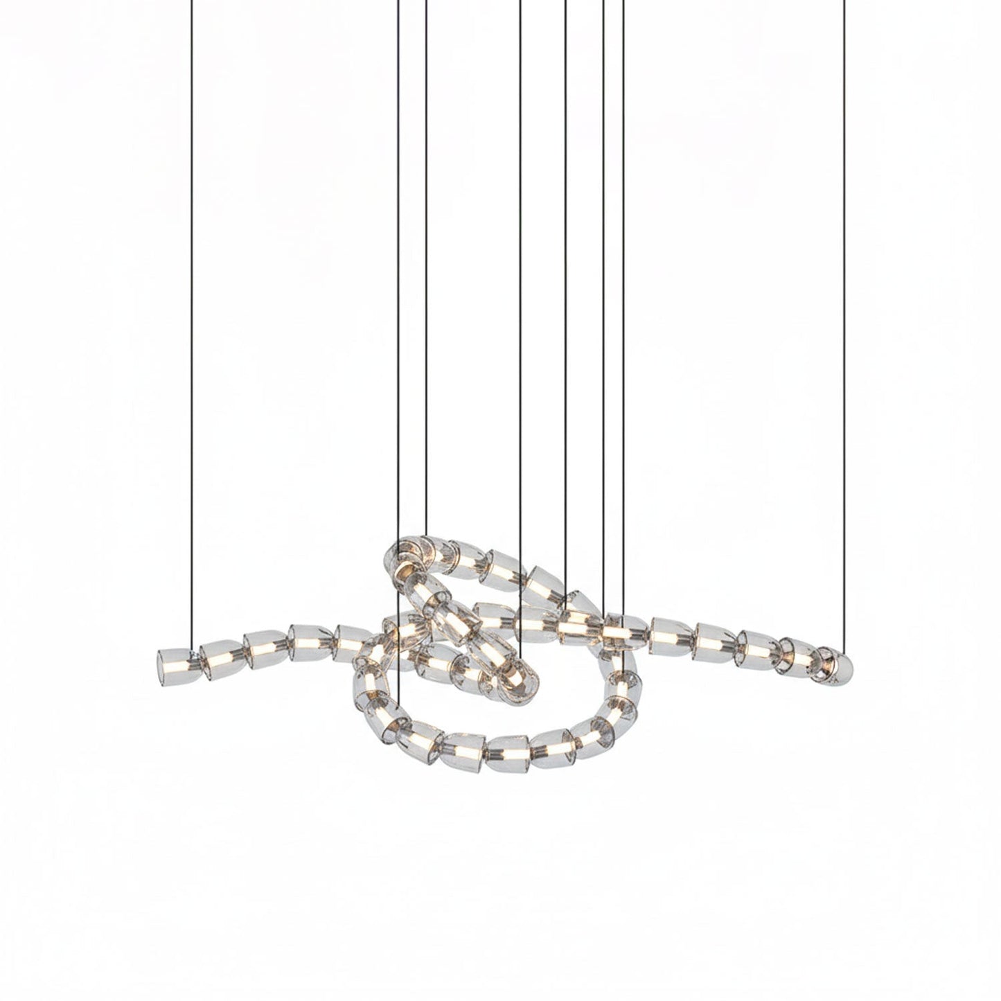 Gabriel Twist LED Chandelier | Custom Sizes, Energy-Efficient Lighting