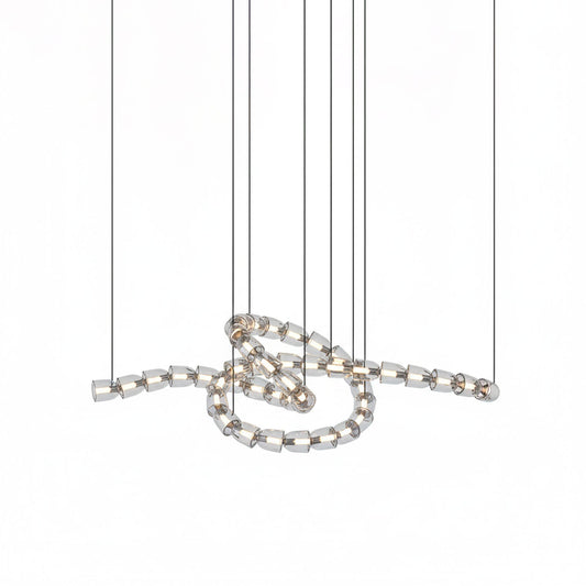 Gabriel Twist LED Chandelier | Custom Sizes, Energy-Efficient Lighting