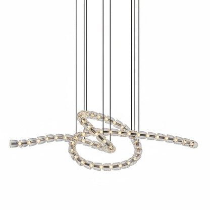 Gabriel Twist LED Chandelier | Custom Sizes, Energy-Efficient Lighting