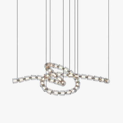 Gabriel Twist LED Chandelier | Custom Sizes, Energy-Efficient Lighting