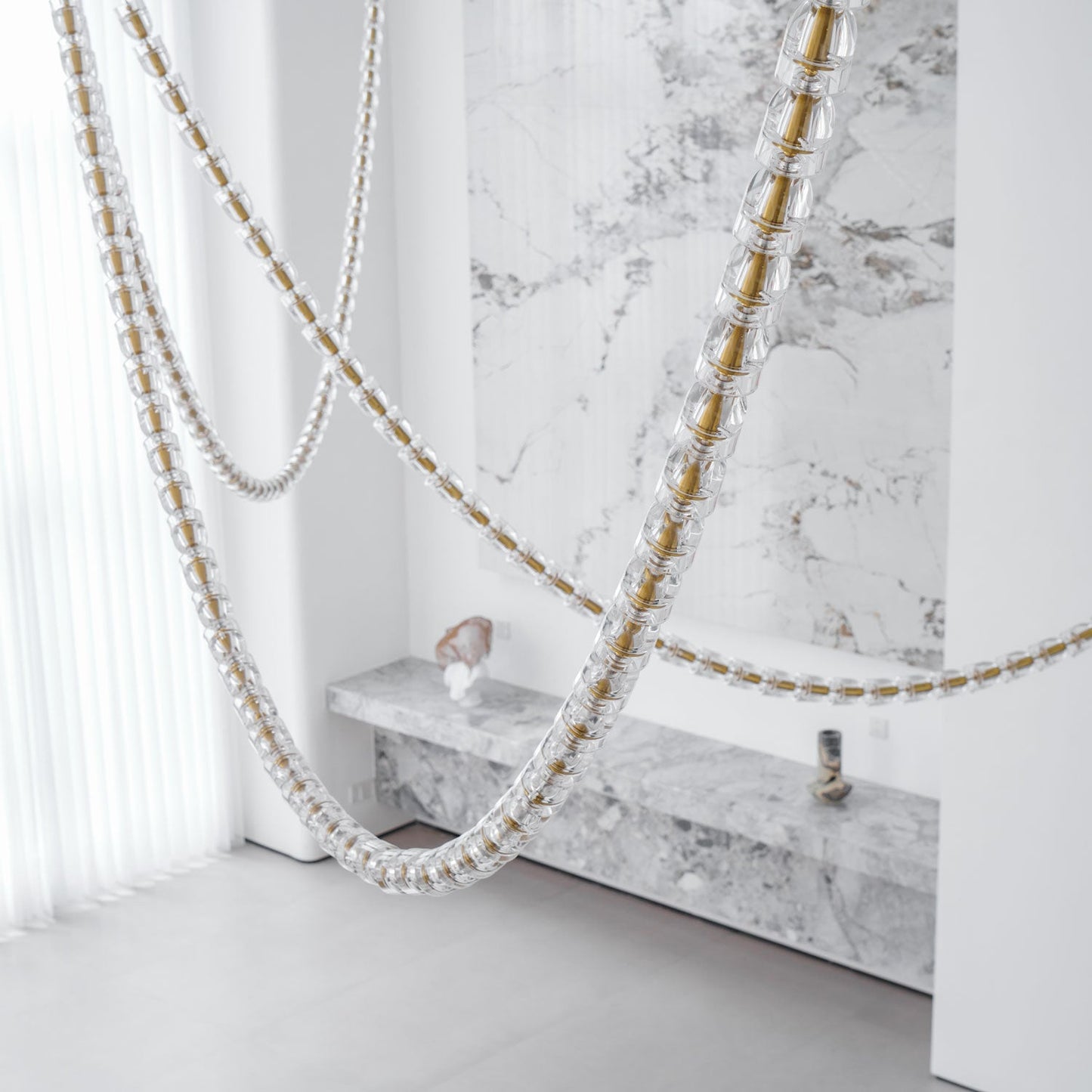 Gabriel Gold Chandelier - Elegant Design with Adjustable Brightness