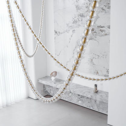Gabriel Gold Chandelier - Elegant Design with Adjustable Brightness