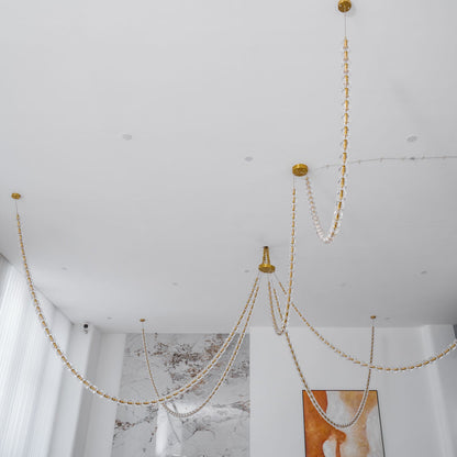Gabriel Gold Chandelier - Elegant Design with Adjustable Brightness