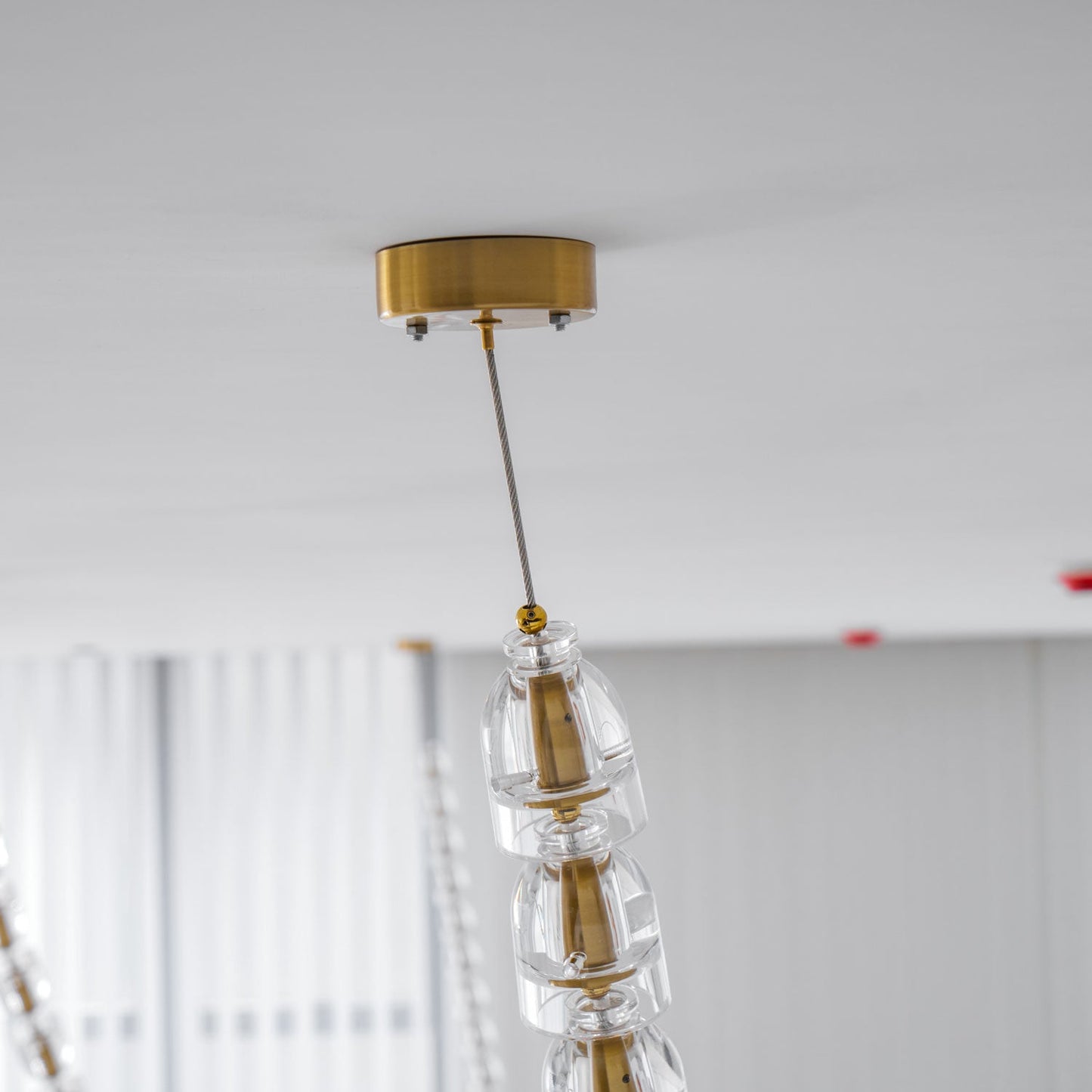 Gabriel Gold Chandelier - Elegant Design with Adjustable Brightness