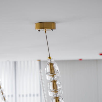 Gabriel Gold Chandelier - Elegant Design with Adjustable Brightness