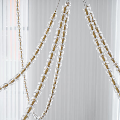 Gabriel Gold Chandelier - Elegant Design with Adjustable Brightness
