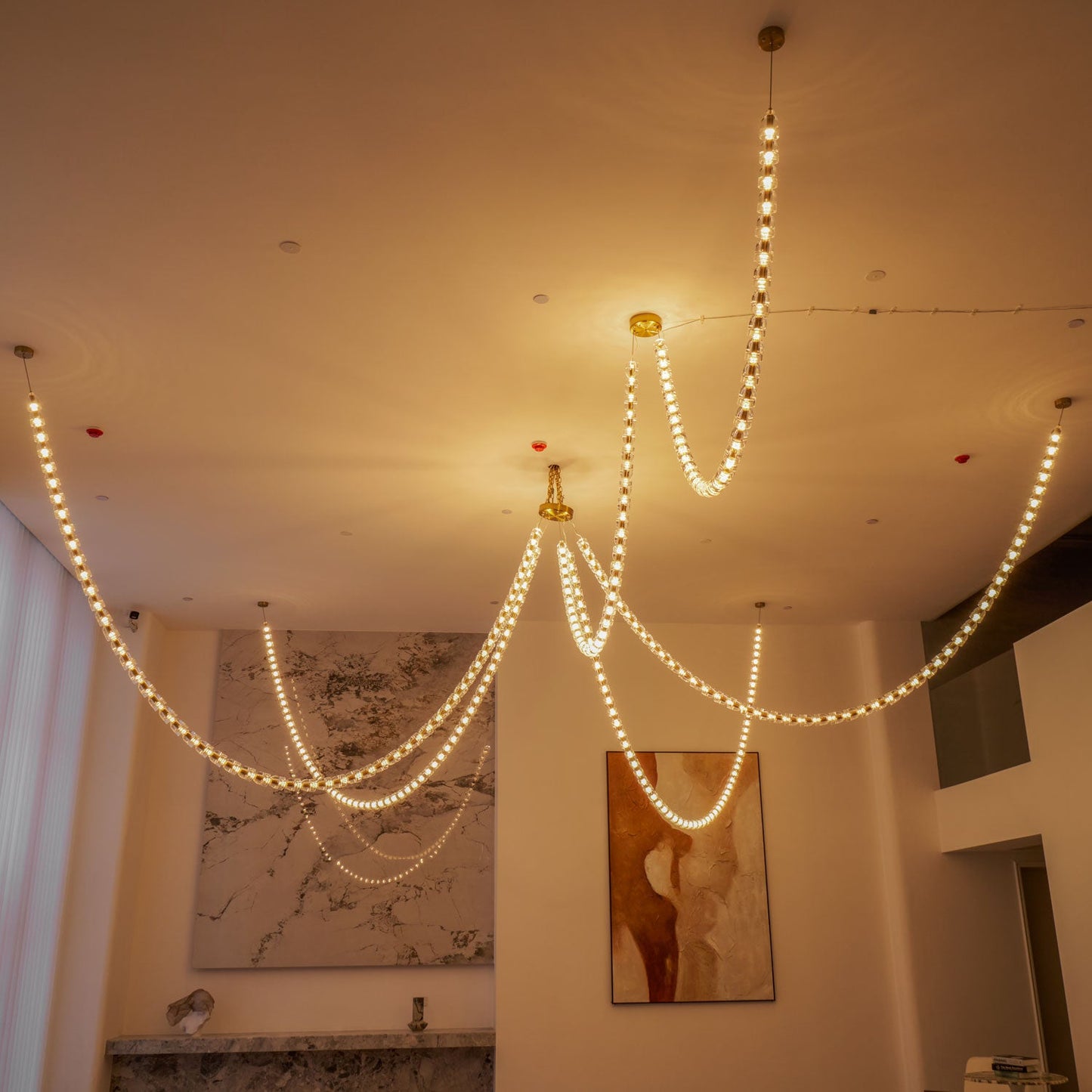 Gabriel Gold Chandelier - Elegant Design with Adjustable Brightness