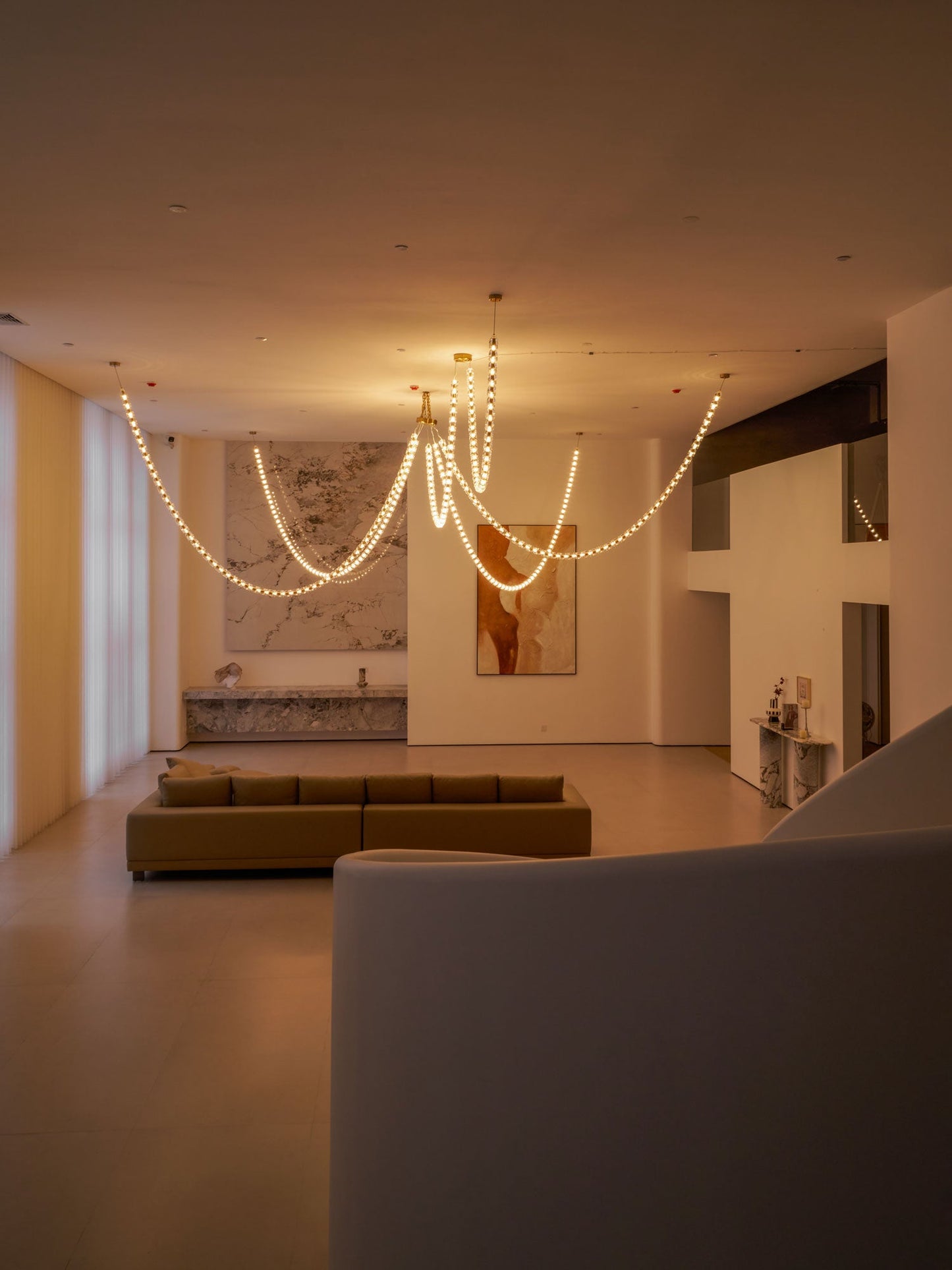 Gabriel Gold Chandelier - Elegant Design with Adjustable Brightness