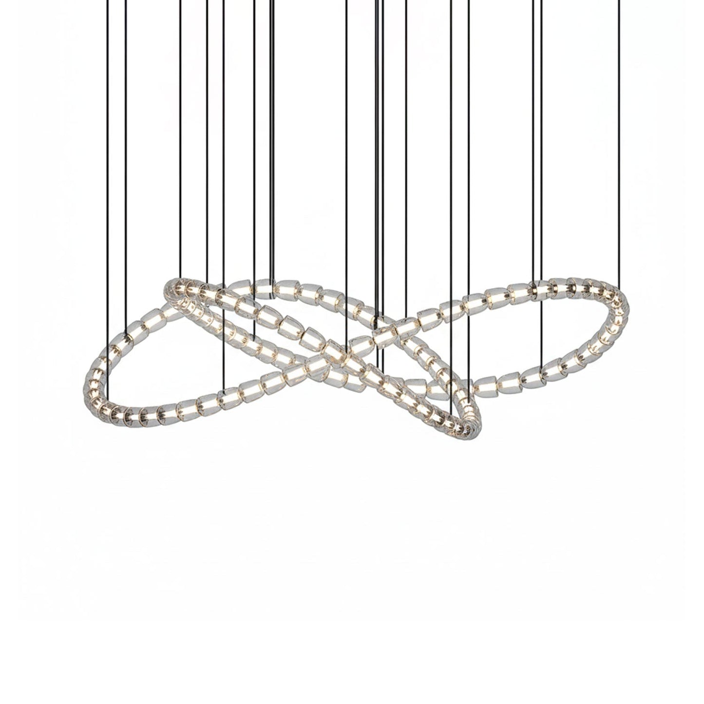 Gabriel Infinity Loop LED Chandelier - Dimmable, Modern Design