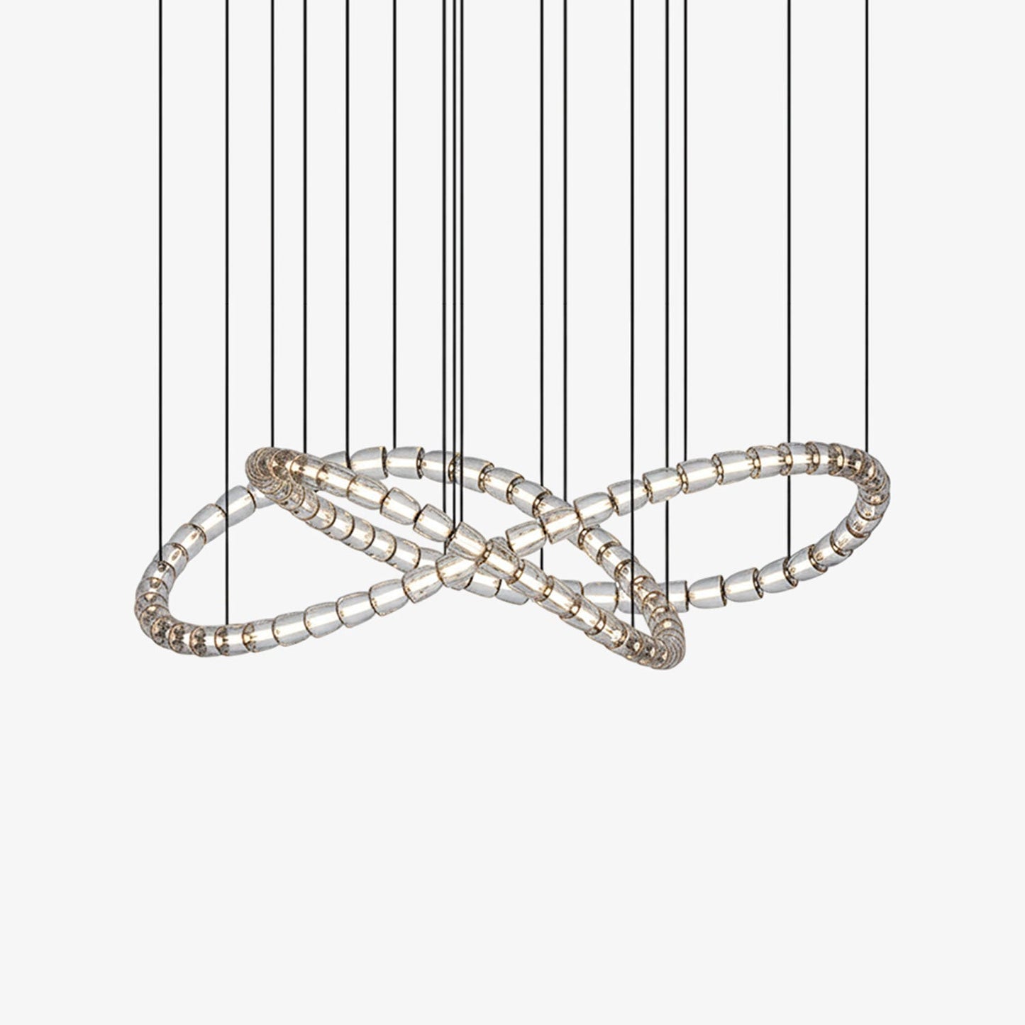Gabriel Infinity Loop LED Chandelier - Dimmable, Modern Design