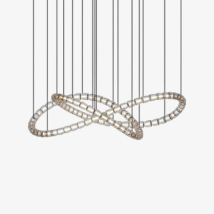 Gabriel Infinity Loop LED Chandelier - Dimmable, Modern Design