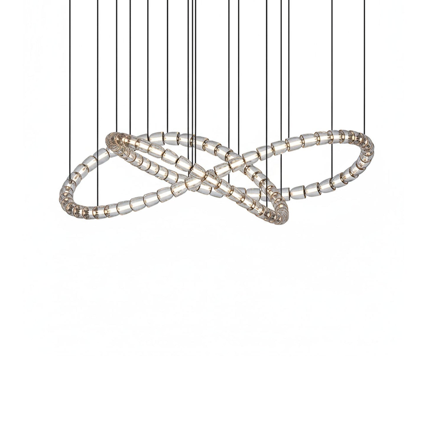 Gabriel Infinity Loop LED Chandelier - Dimmable, Modern Design