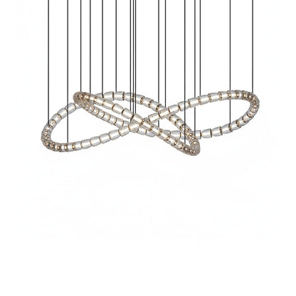 Gabriel Infinity Loop LED Chandelier - Dimmable, Modern Design