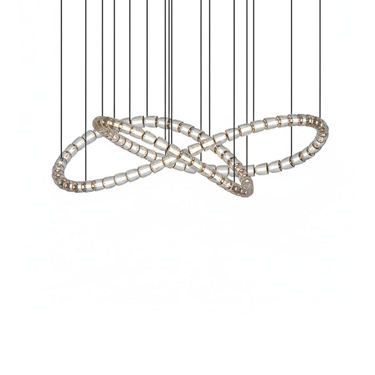 Gabriel Infinity Loop LED Chandelier - Dimmable, Modern Design