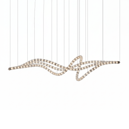 Gabriel Waveform LED Chandelier - Dimmable, Modern Design, Energy Effi