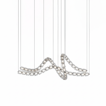 Gabriel Waveform LED Chandelier - Dimmable, Modern Design, Energy Effi